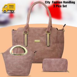 City Bag Fashion Candy Handbag 3 Pice Set For Women, CB235